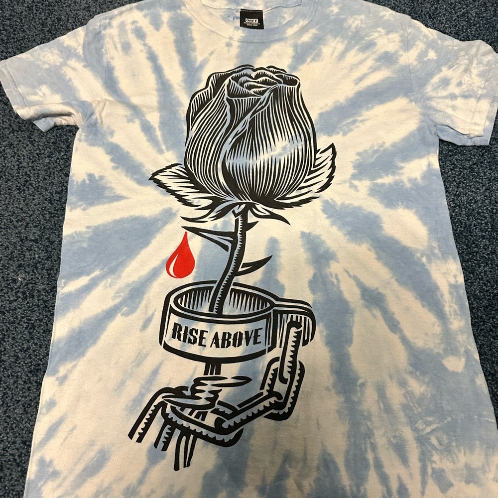 Obey Blue Tie-Dye Tee